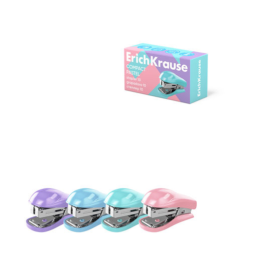 Picture of ERICHKRAUSE MINI STAPLER <15 SHEETS PASTEL - NO.10